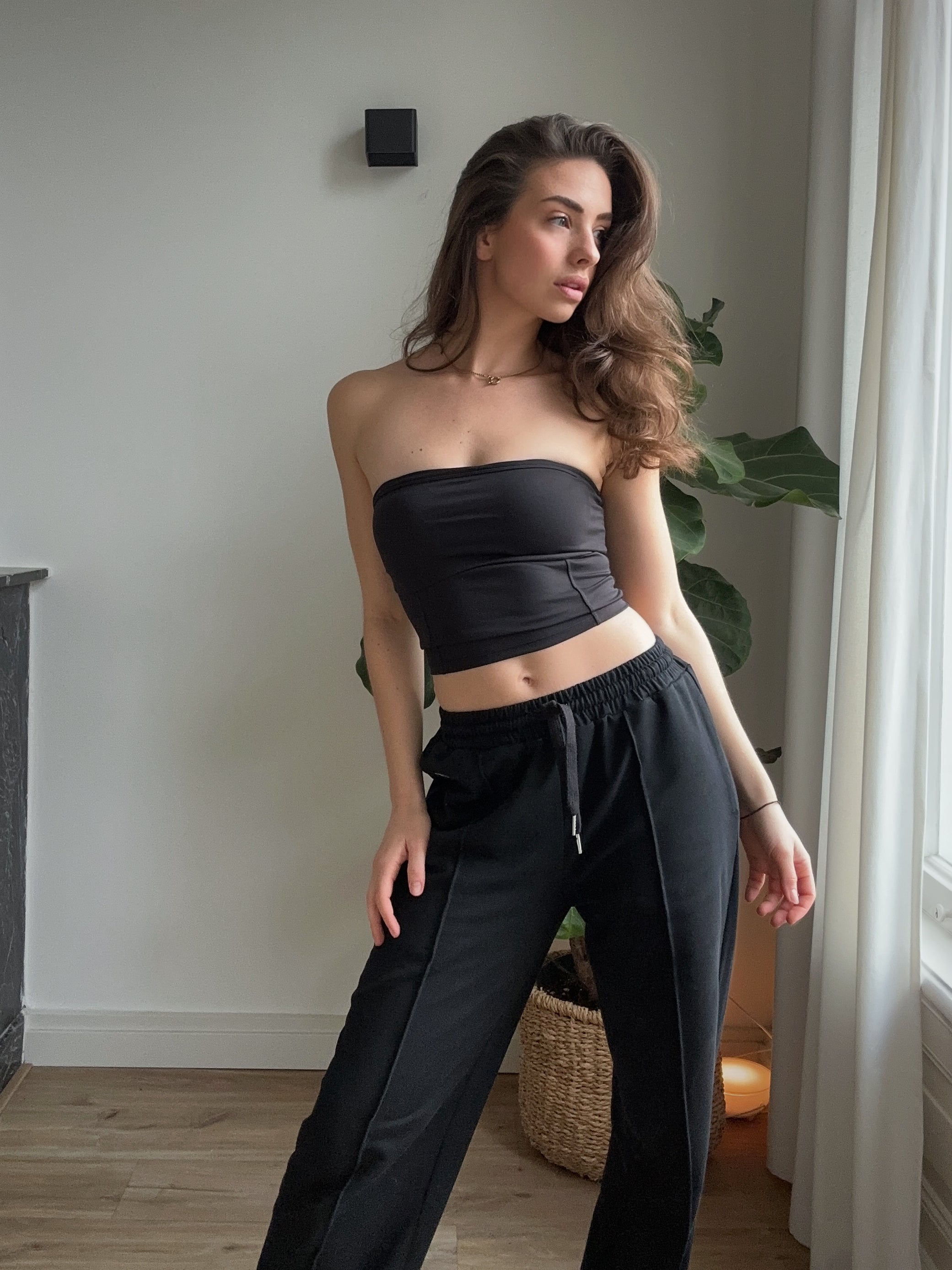 Sweatpants flared leggings